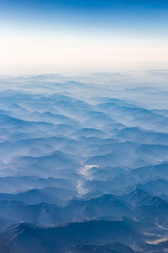 Bergen van bovenaf gezien