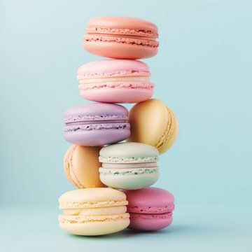 Macarons in pastelkleuren van Studio Allee