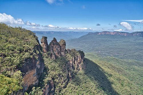 Een gedetailleerd beeld van de Three Sisters