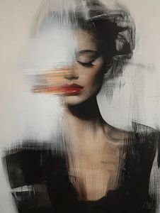 Modernes und abstraktes Porträt