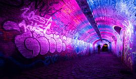 Pink tunnel by Brigitte Mulders