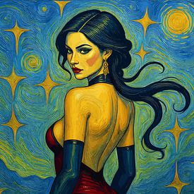 Schönheit  Frauen van Gogh von cotto art