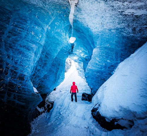 Jökulsárlón gletjer Höhle.
