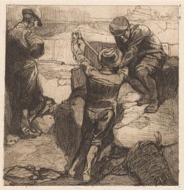 Arbeiter bei der Arbeit, Johannes Josephus Aarts von Atelier Liesjes