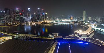 Nachtfoto Marina Bay Singapore