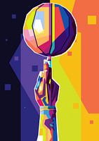 basketball pop art