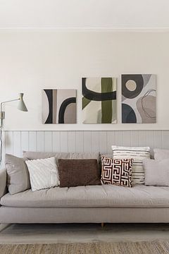 Kundenfoto: Abstrakte geometrisch-organische Formen und Linien von Diana van Tankeren