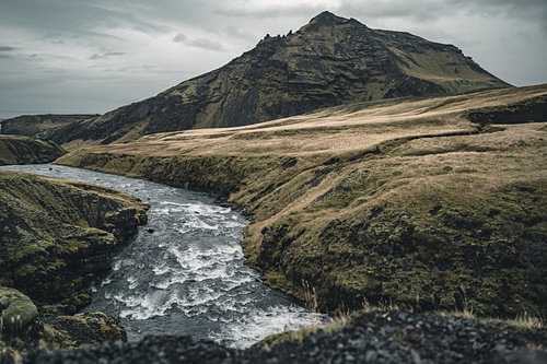 Fluss Skoga in Island