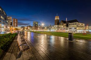 Hoogstraat in Rotterdam | Blaue Stunde
