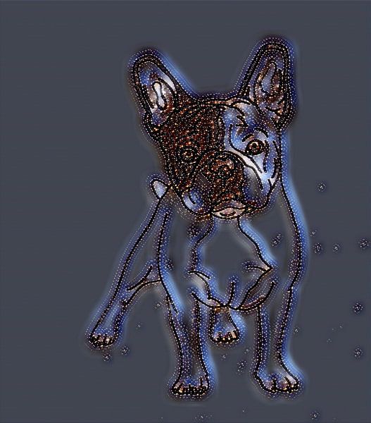 Bulldog ( drawing ) digitally edited by Jose Lok