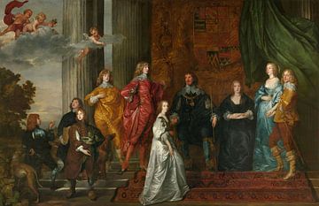 Anton Van Dyck,Philip Herbert, 4. Earl of Pembroke, mit seiner Familie