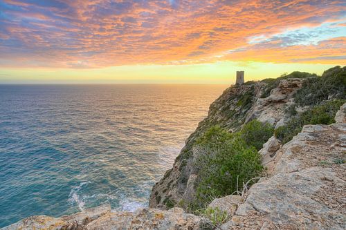 Sonnenuntergang am Cap Blanc auf Mallorca von Michael Valjak