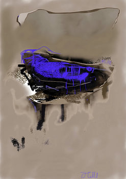 Traces de bleu