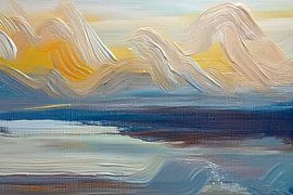 Peinture abstraite - série : Huile sur toile - 8 sur Studio Pieternel