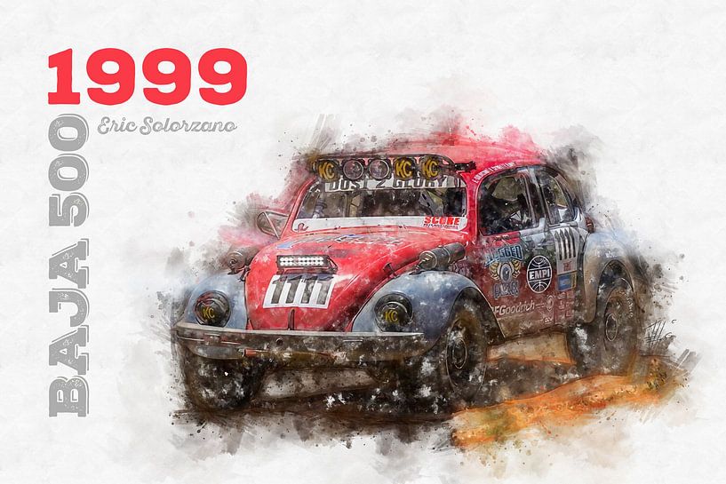 BAJA 500, Eric Solorzano, VW Beetle, 1999 von Theodor Decker