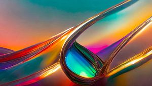 Fluid mit Formen und Farben