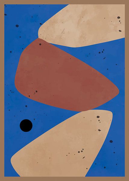 TW Living - Abstract ZEN BLUE STONES von TW living