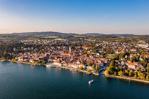 Überlingen aan het Bodenmeer in vogelperspectief
