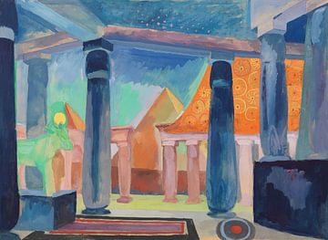 Decorontwerp voor Cleopatra door Robert Delaunay van Peter Balan