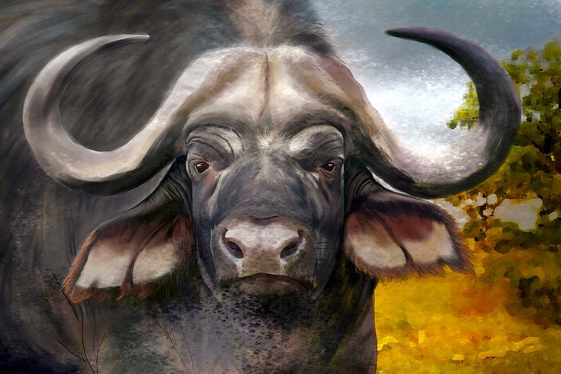 African Buffalo by Jack Schoneveld