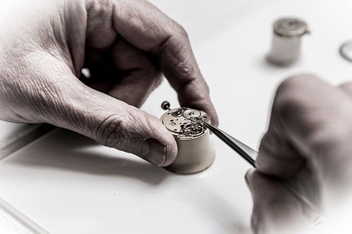 Horloger (artisanat en gros plan)