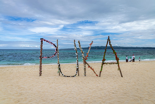 Puka strand @ Boracay, Filipijnen