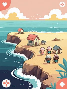 kleines Dorf an der Küste von Giandra Safaraz