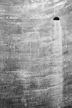 Minimalisme Art Photographie Navire rouillé Mur noir et blanc