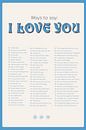 Ways to say: I love You - Blau von Loretti Miniaturansicht