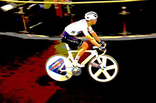 Iljo Keisse art on his emperor bike