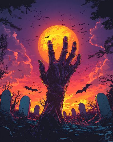 Halloween-Friedhof von Lufy