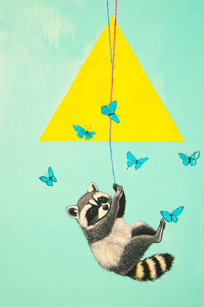 Nose bags and butterflies - Playful by Poster Art Shop