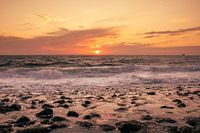 Sunset Westkapelle during high winds