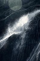Incidence of light over a waterfall in Ireland