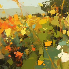 Abstrakte Farbmischung der Natur von ARTEO Gemälde