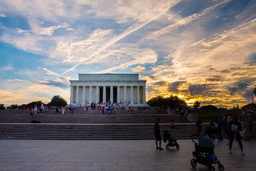 National Mall with Sunset by Dennis Langendoen