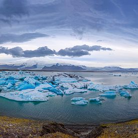 Jökulsárlón Gletschersee Island von Martin van Lochem