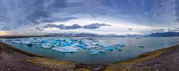 Jökulsárlón Gletschersee Island von Martin van Lochem