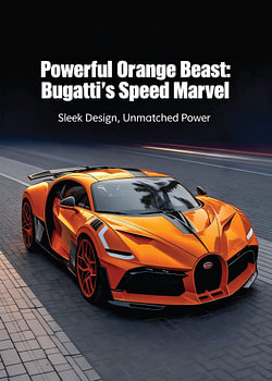 Bugatti Sportcar Powerfu Orange Beast