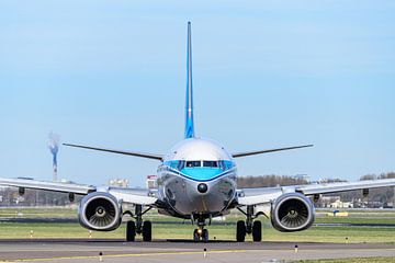 KLM Boeing 737-800 in retro livery, de PH-BXA. van Jaap van den Berg