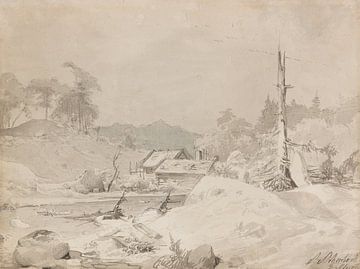 ANDREAS ACHENBACH, Landschaft, ca. 1835-1840 von Atelier Liesjes