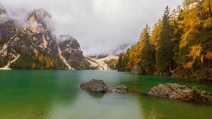 Pragser Wildsee/Pragser Wildsee die Perle der Dolomiten in Italien