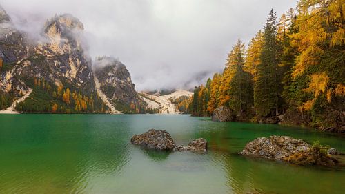 Lago di Braies/Pragser Wildsee de parel van de Dolomieten in Italië