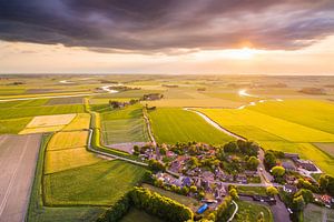 Sonnenuntergang über Schouwerzijl