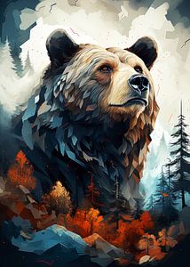 Bear animal art #bear