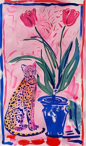 Tulpen und rosa Leopard Nr. 2