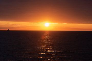 Coucher de soleil sur la mer Baltique sur Patrick Schwarzbach