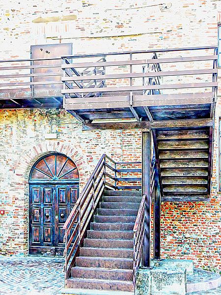 Up To The Gallery Citta della Pieve by Dorothy Berry-Lound