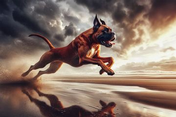 Boxer dog by Silvio Schoisswohl