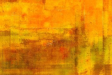 Elegantie, moderne natuur abstractie in goud van FRESH Fine Art
